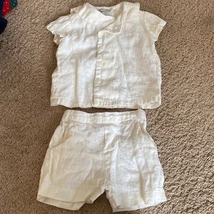 Jack and Teddy matching shorts outfit